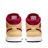  NIKE AIR JORDAN 1 MID BEIGE RED 554724-201 