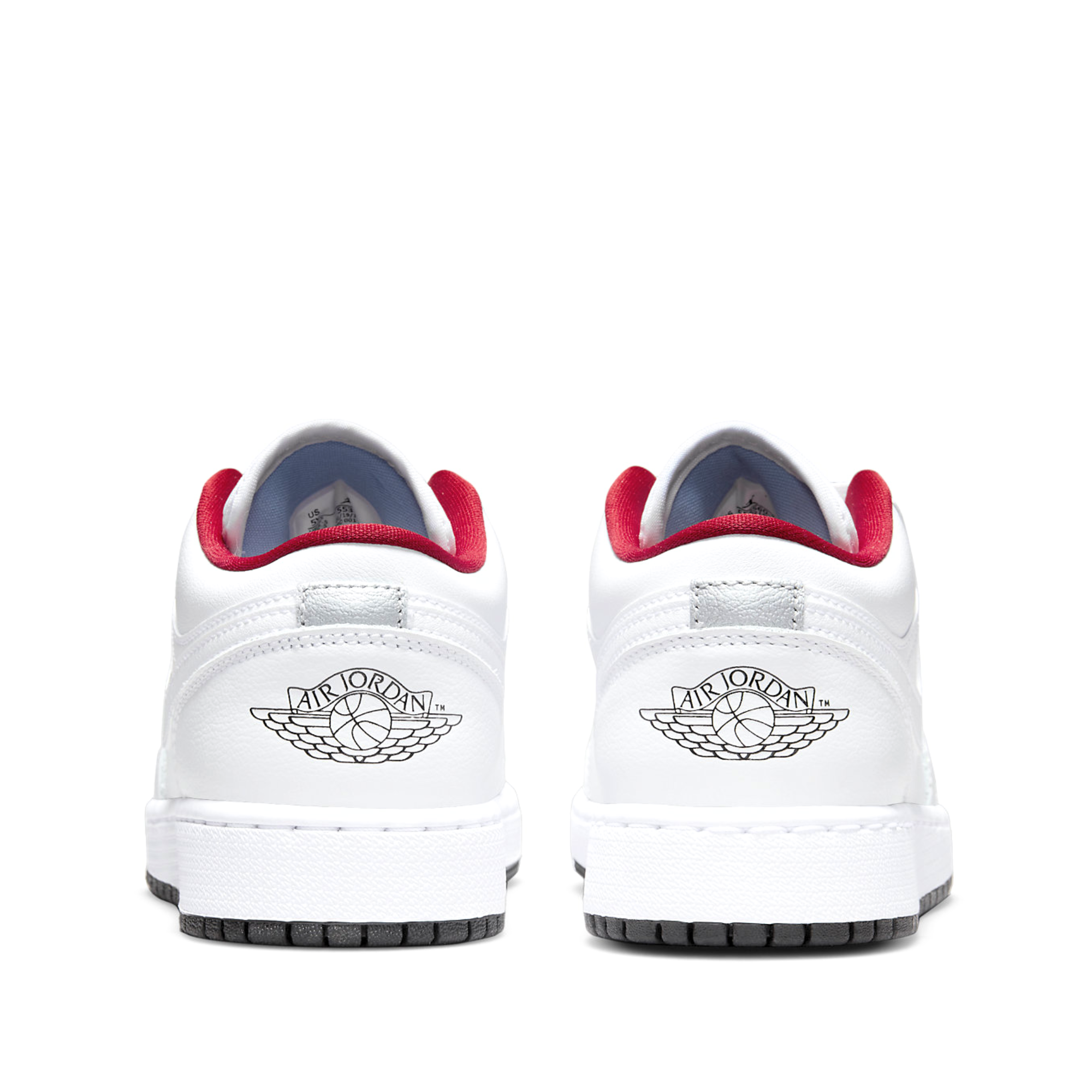  NIKE AIR JORDAN 1 LOW WHITE RED 553560-164 