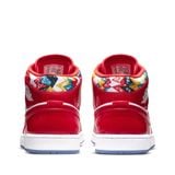  NIKE AIR JORDAN 1 MID BARCELONA SWEATER RED PATENT DC7248-600 