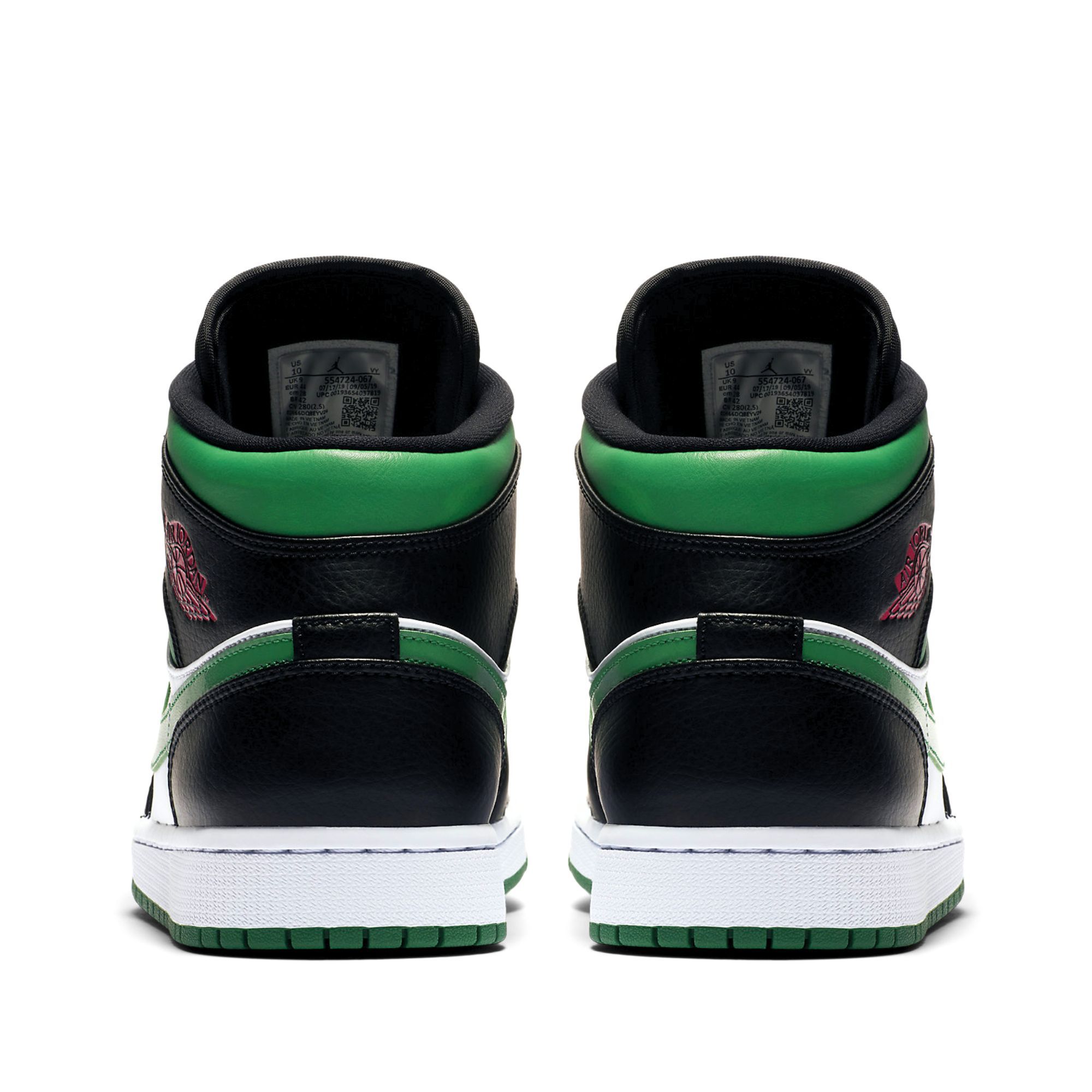  NIKE AIR JORDAN 1 MID PINE GREEN MEN 554724-067 