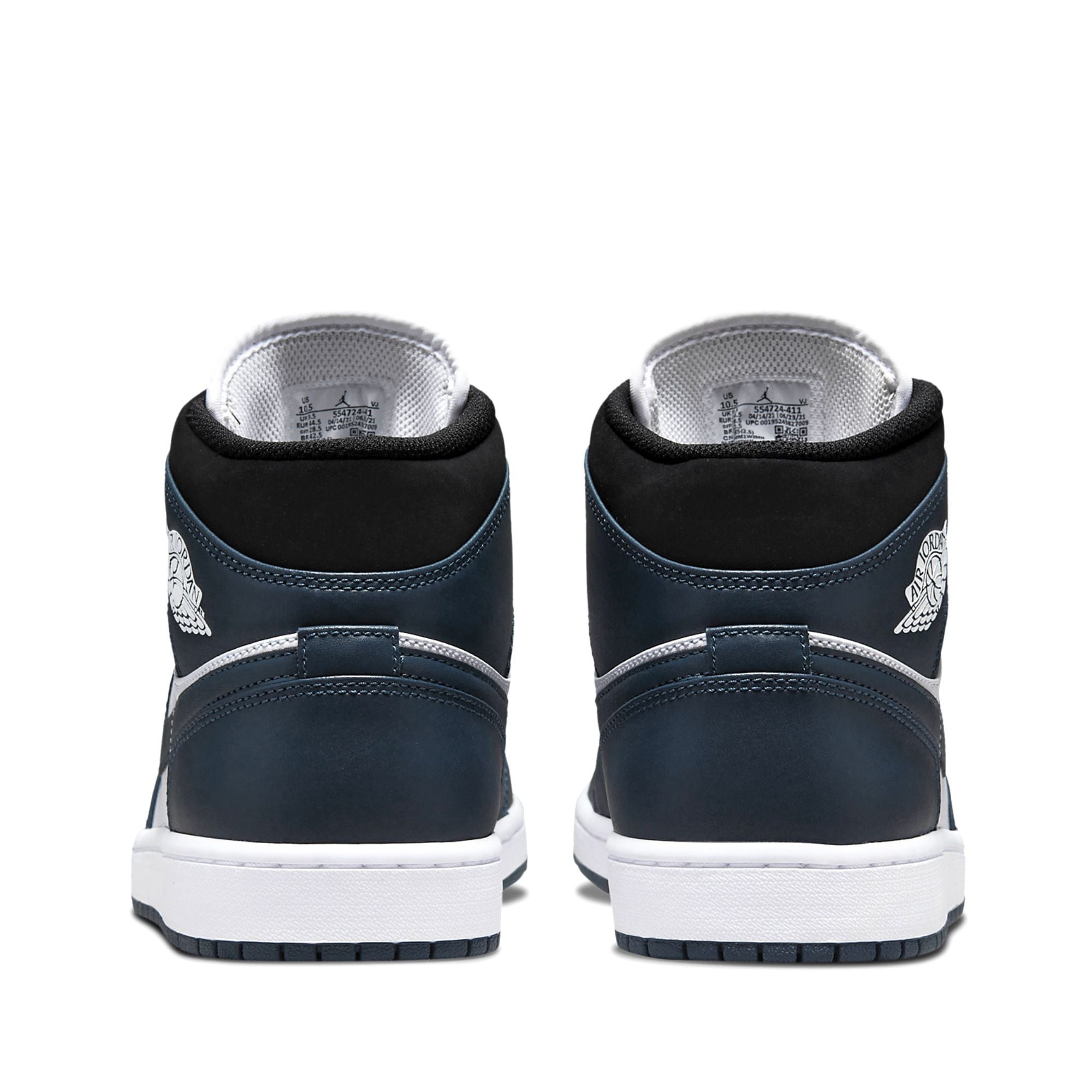  NIKE AIR JORDAN 1 MID DARK TEAL 554724-411 