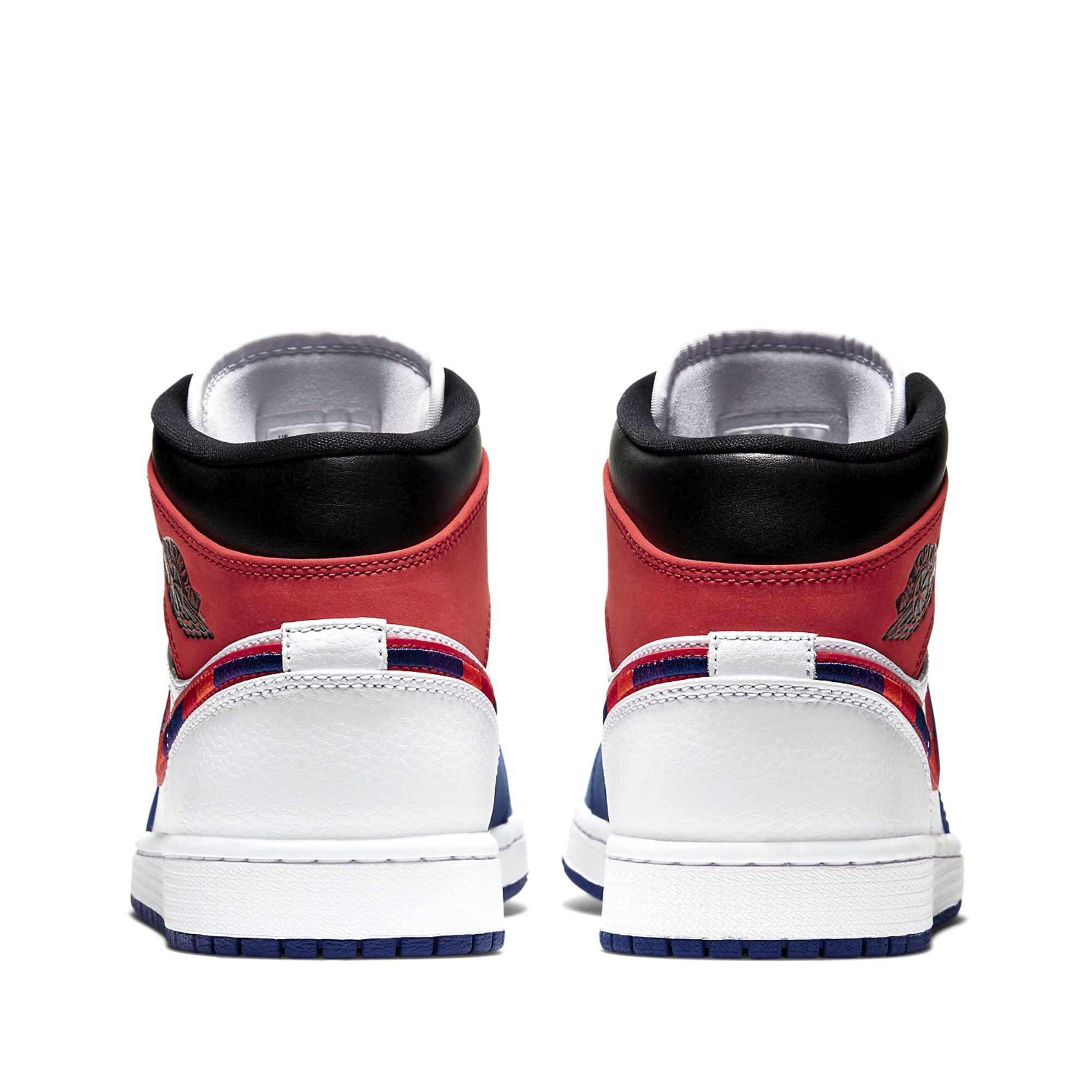  NIKE AIR JORDAN 1 MID MULTI COLOR SWOOSH 852542-146 