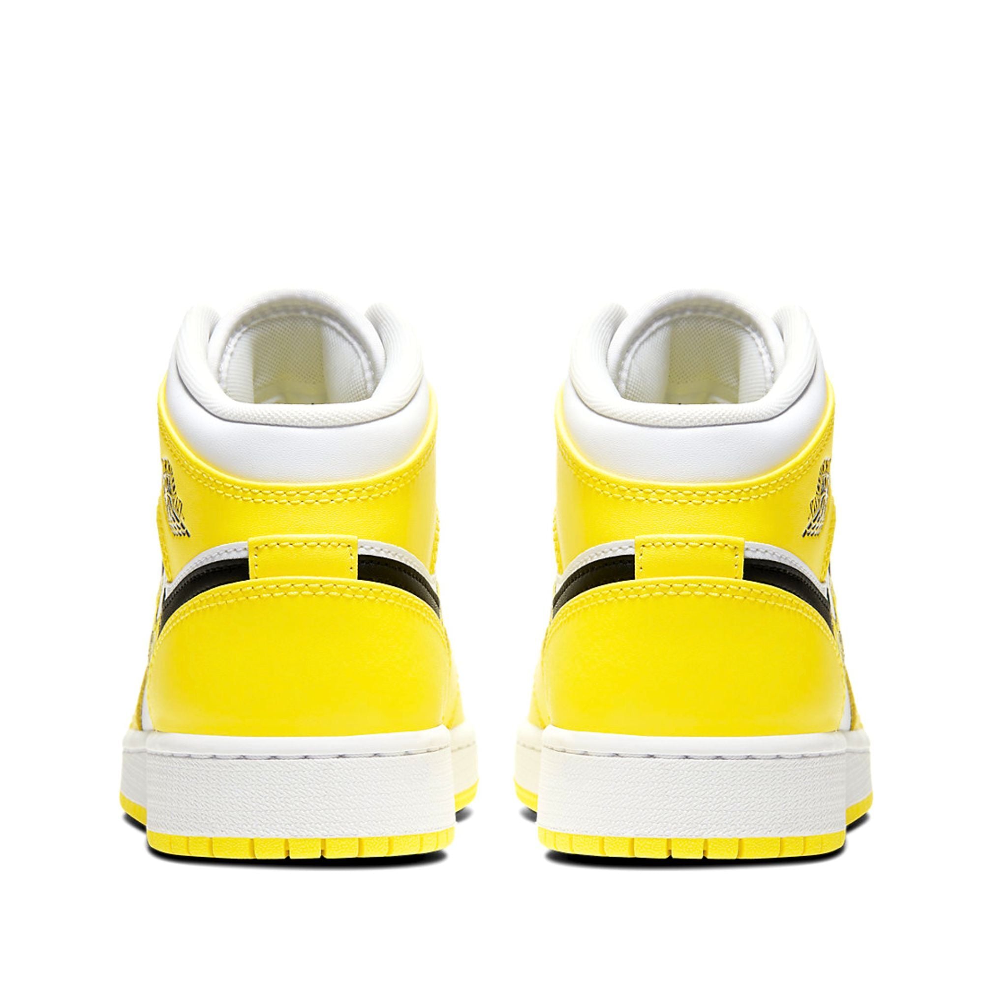  NIKE AIR JORDAN 1 MID GS DYNAMIC YELLOW FLORAL AV5174-700 