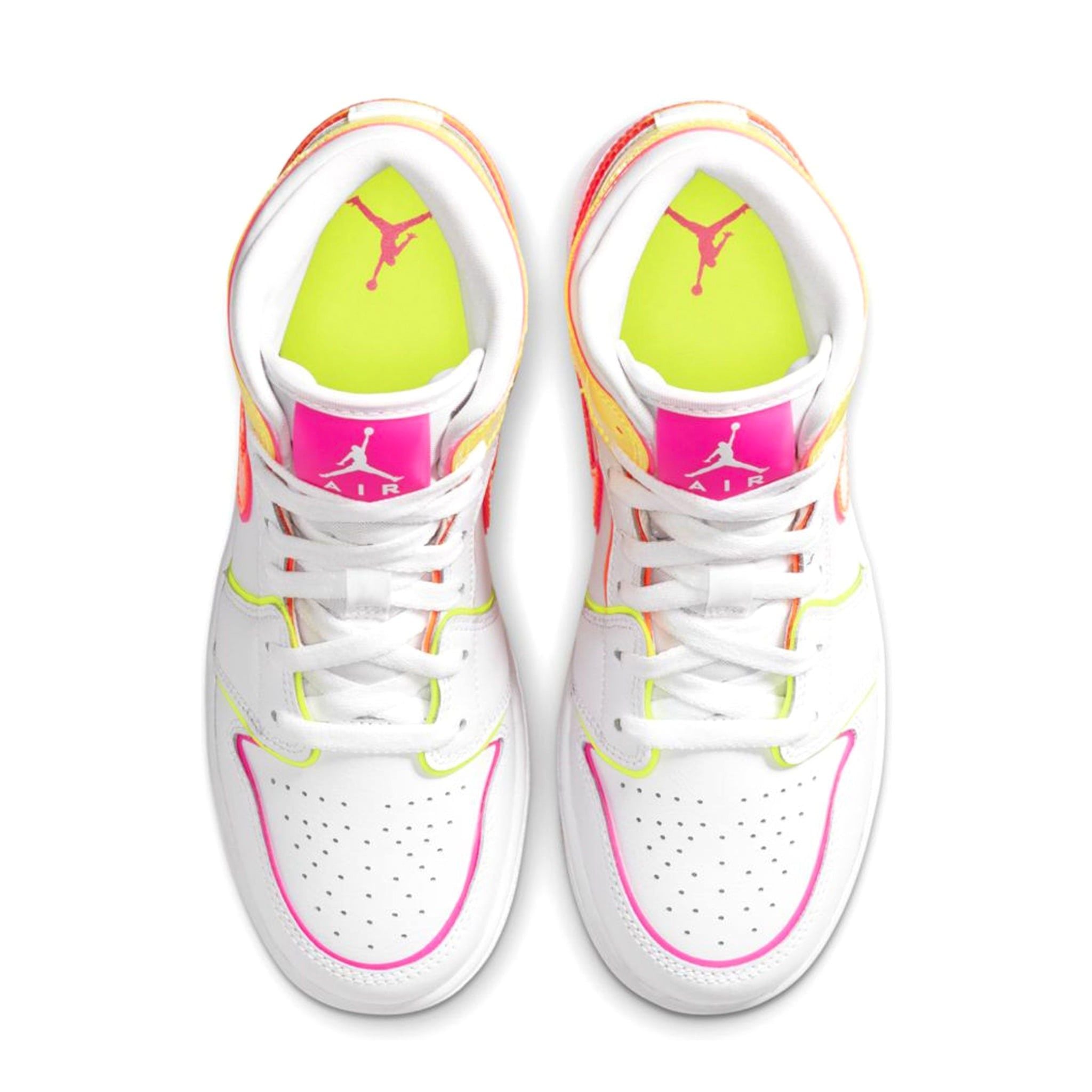  NIKE AIR JORDAN 1 MID GS EDGE GLOW CV4611-100 