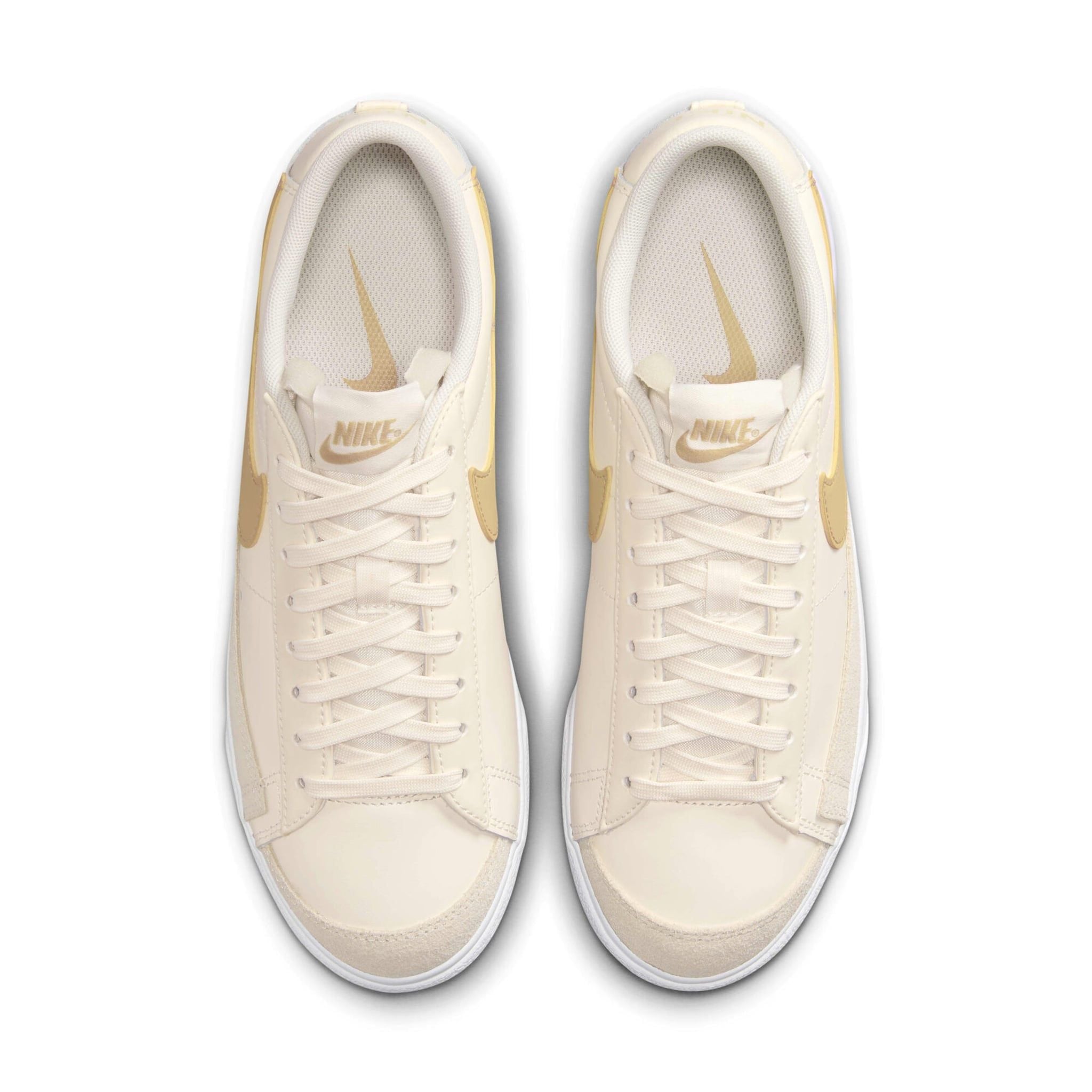  NIKE BLAZER LOW PLATFORM PALE IVOVY WHITE SATURN GOLD DJ0292-113 