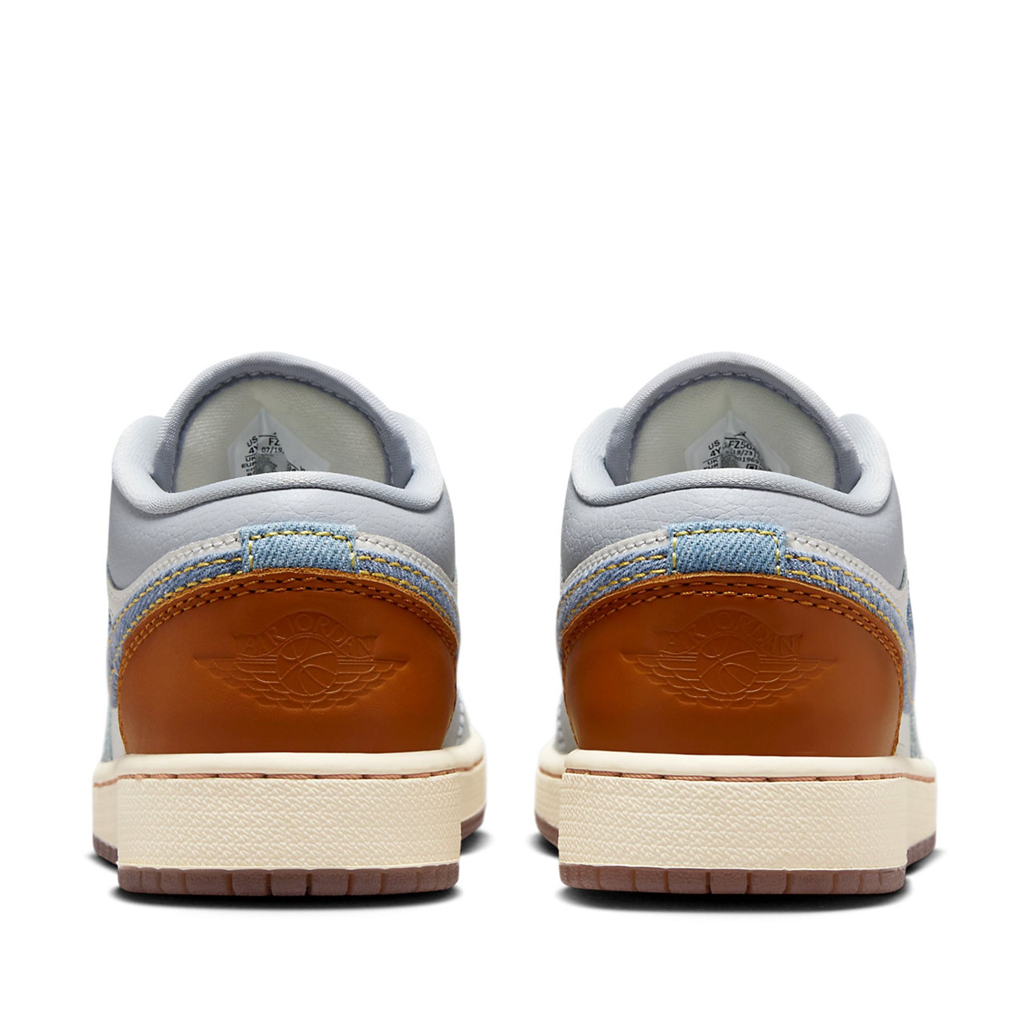  NIKE AIR JORDAN 1 LOW REPAIRED DENIM SWOOSH GS FZ5046-041 