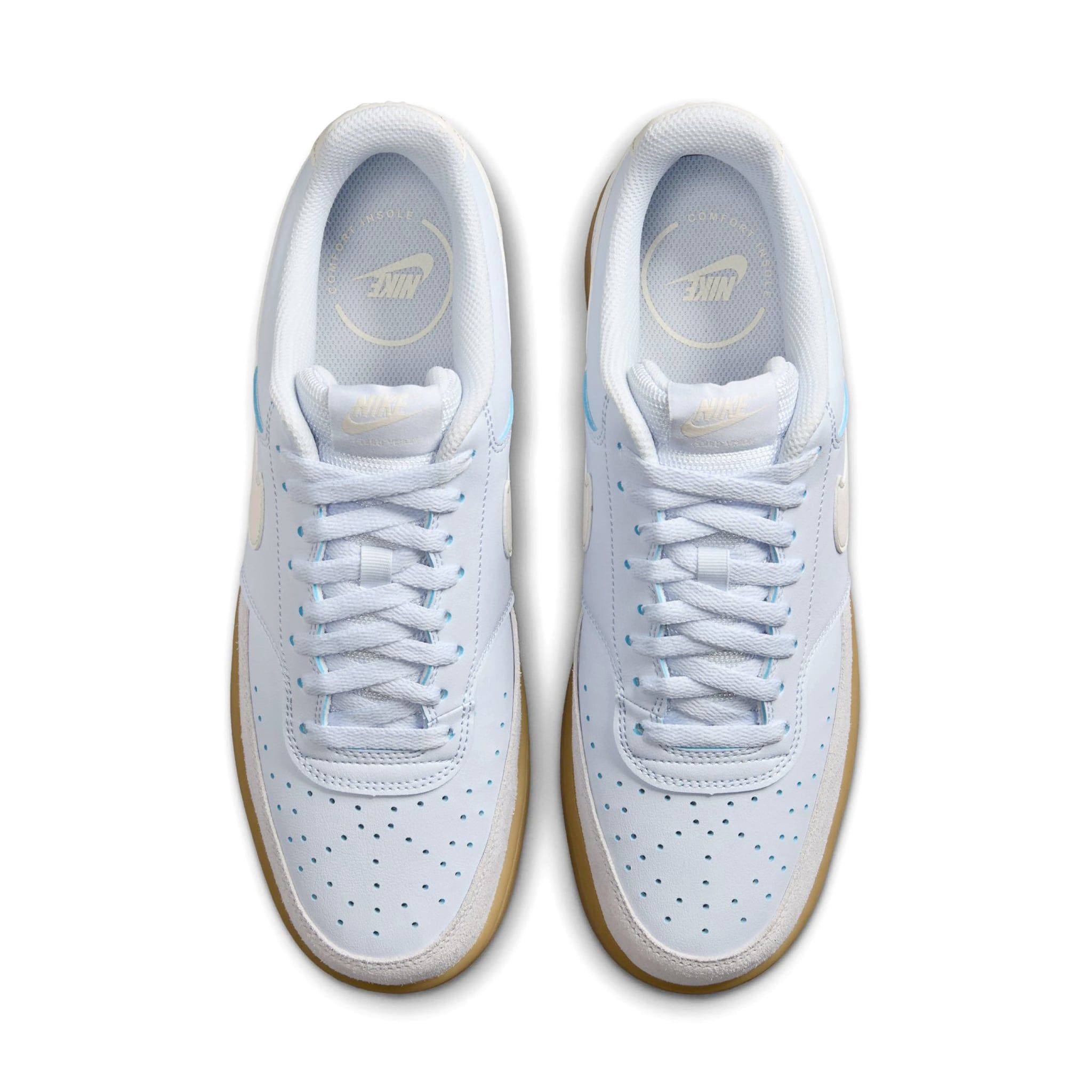  NIKE COURT VISION LOW FOOTBALL GREY GUM LIGHT BROWN PALE IVORY IB2998-002 
