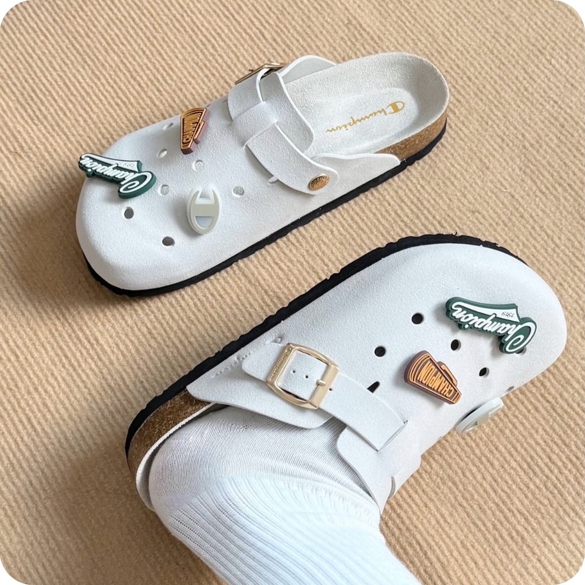  CHAMPION SANDAL BIRKEN WHITE U5AFASU19F1 