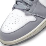  NIKE AIR JORDAN 1 LOW VINTAGE GREY 553558-053 