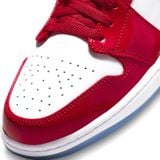  NIKE AIR JORDAN 1 MID BARCELONA SWEATER RED PATENT DC7248-600 