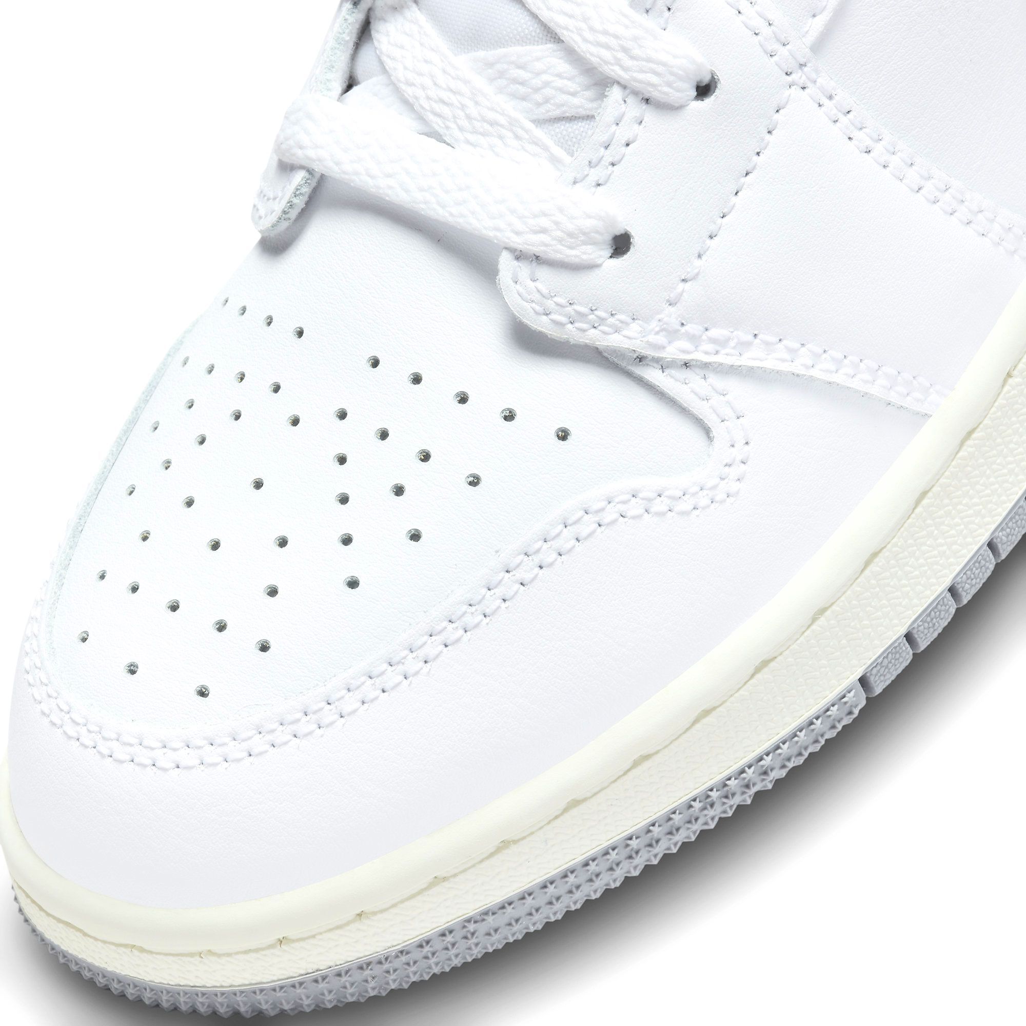  NIKE AIR JORDAN 1 MID NEUTRAL GREY GS 554725-135 