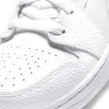  NIKE AIR JORDAN 1 MID GS TRIPLE WHITE 554725-130 