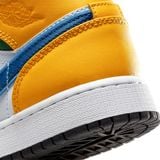  NIKE AIR JORDAN 1 MID WHITE COURT PURPLE TEAL 554725-128 