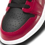  NIKE AIR JORDAN 1 LOW GS GYM RED BLACK PEBBLED 553560-605 