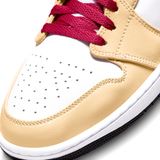  NIKE AIR JORDAN 1 MID BEIGE RED 554724-201 