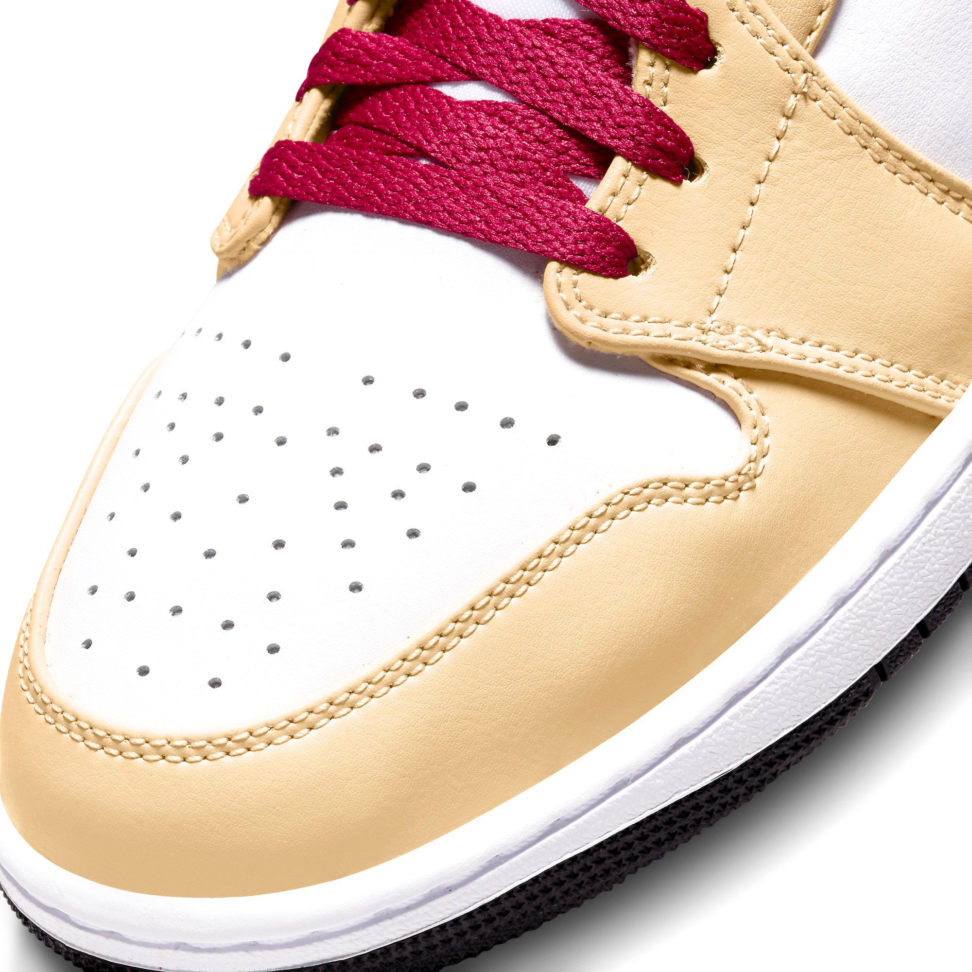  NIKE AIR JORDAN 1 MID BEIGE RED 554724-201 