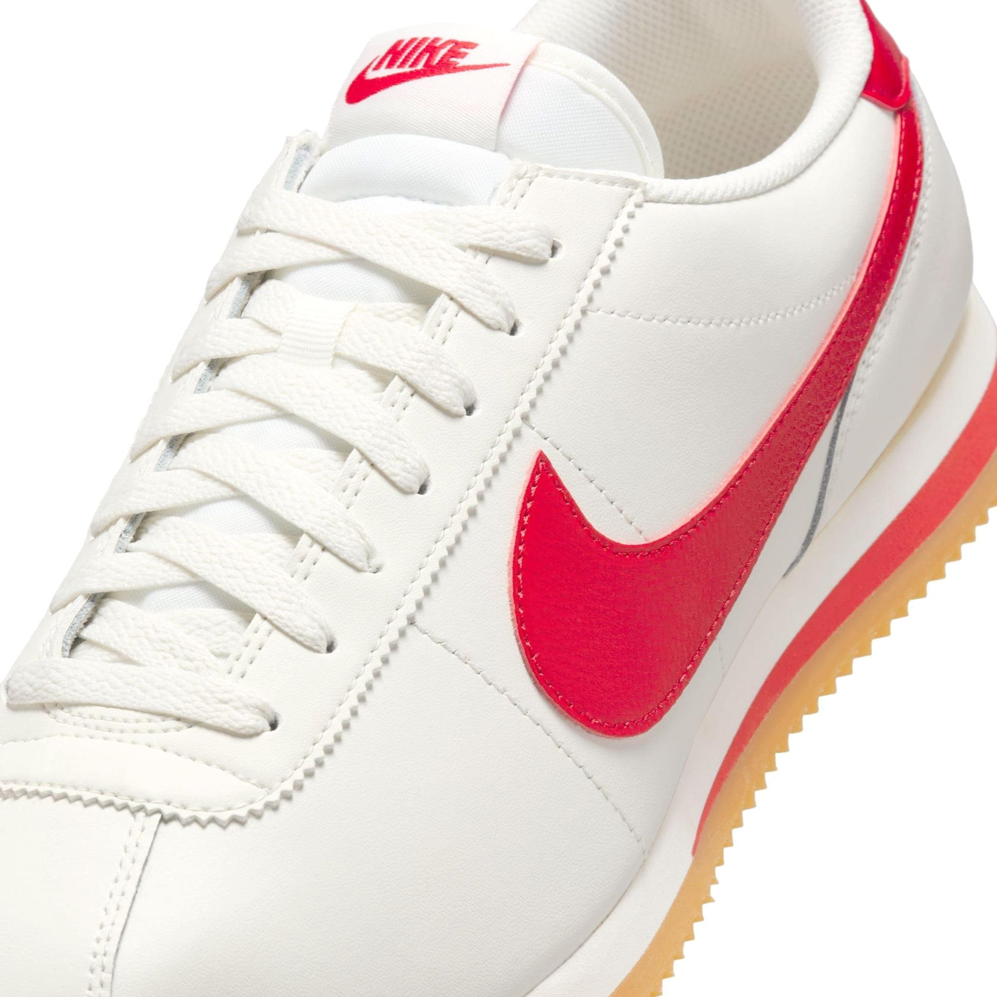  NIKE CORTEZ LEATHER SAIL GUM YELLOW UNIVERSITY RED DM4044-110 