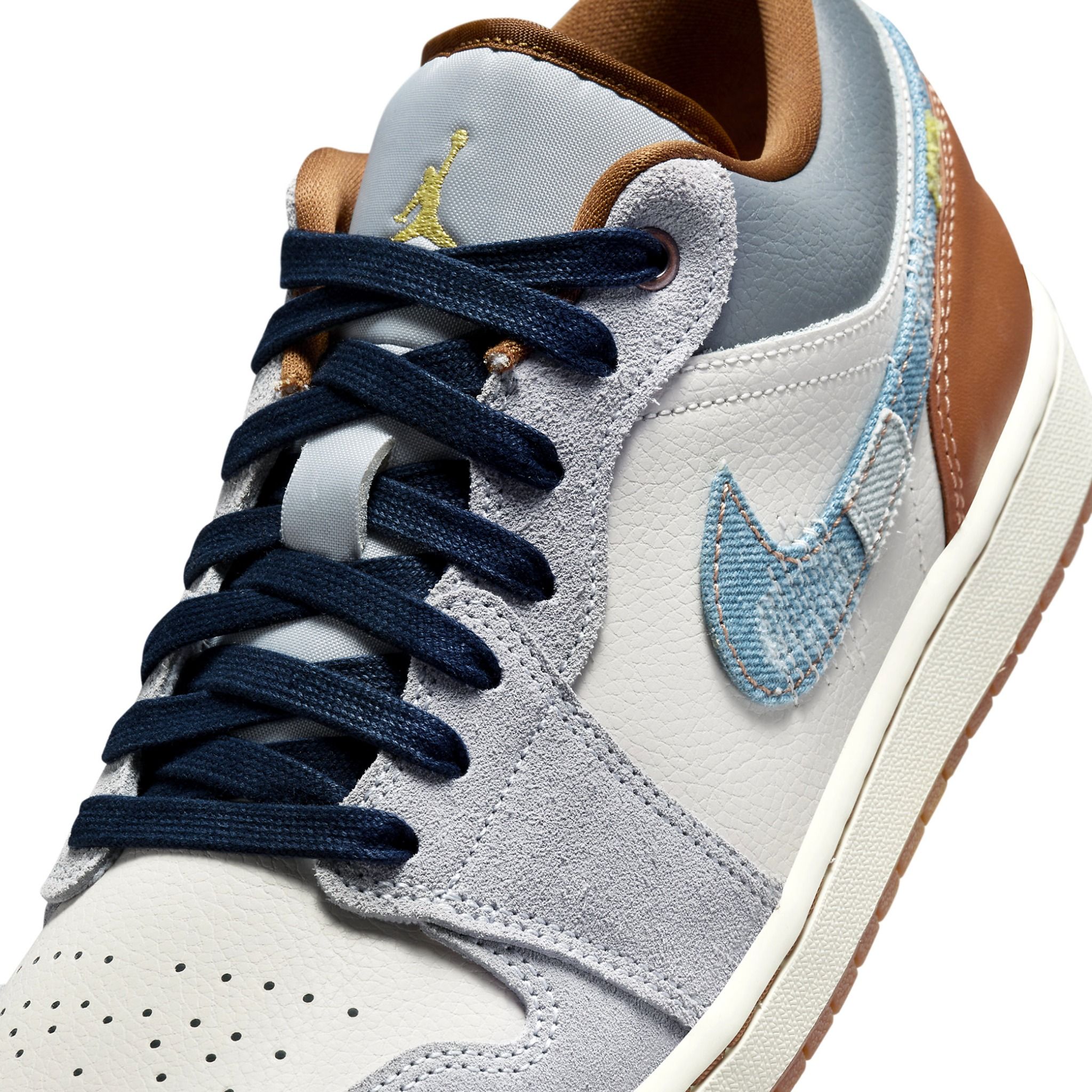  NIKE AIR JORDAN 1 LOW REPAIRED DENIM SWOOSH FZ5042-041 