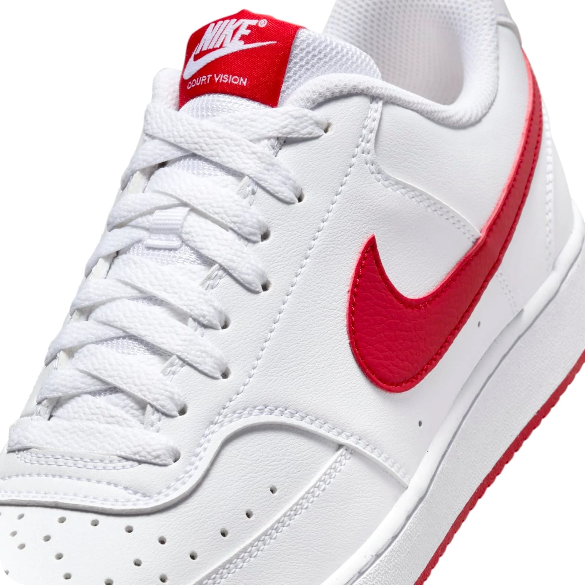  NIKE COURT VISION LOW NEXT NATURE WHITE UNIVERSITY RED HF1744-101 