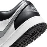  NIKE AIR JORDAN 1 LOW BLACK WHITE GREY 553560-040 
