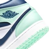  NIKE AIR JORDAN 1 MID MYSTIC NAVY MINT FOAM 554724-413 