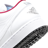  NIKE AIR JORDAN 1 LOW WHITE RED 553560-164 