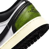  NIKE AIR JORDAN 1 LOW WHITE BLACK GREEN GS DO8244-003 