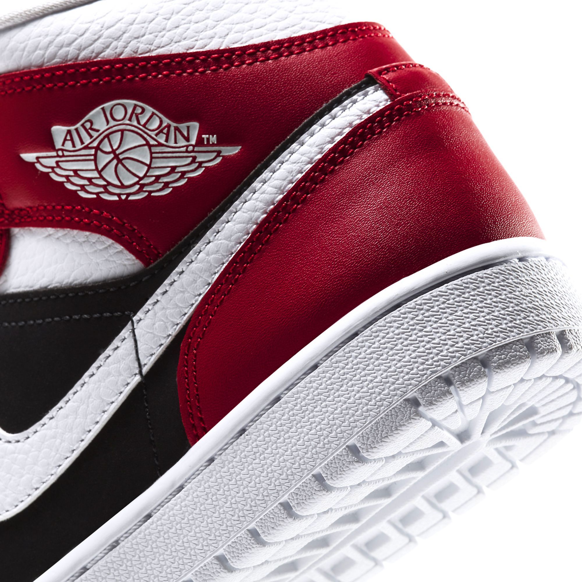 NIKE AIR JORDAN 1 MID GYM RED BLACK BQ6472-601 