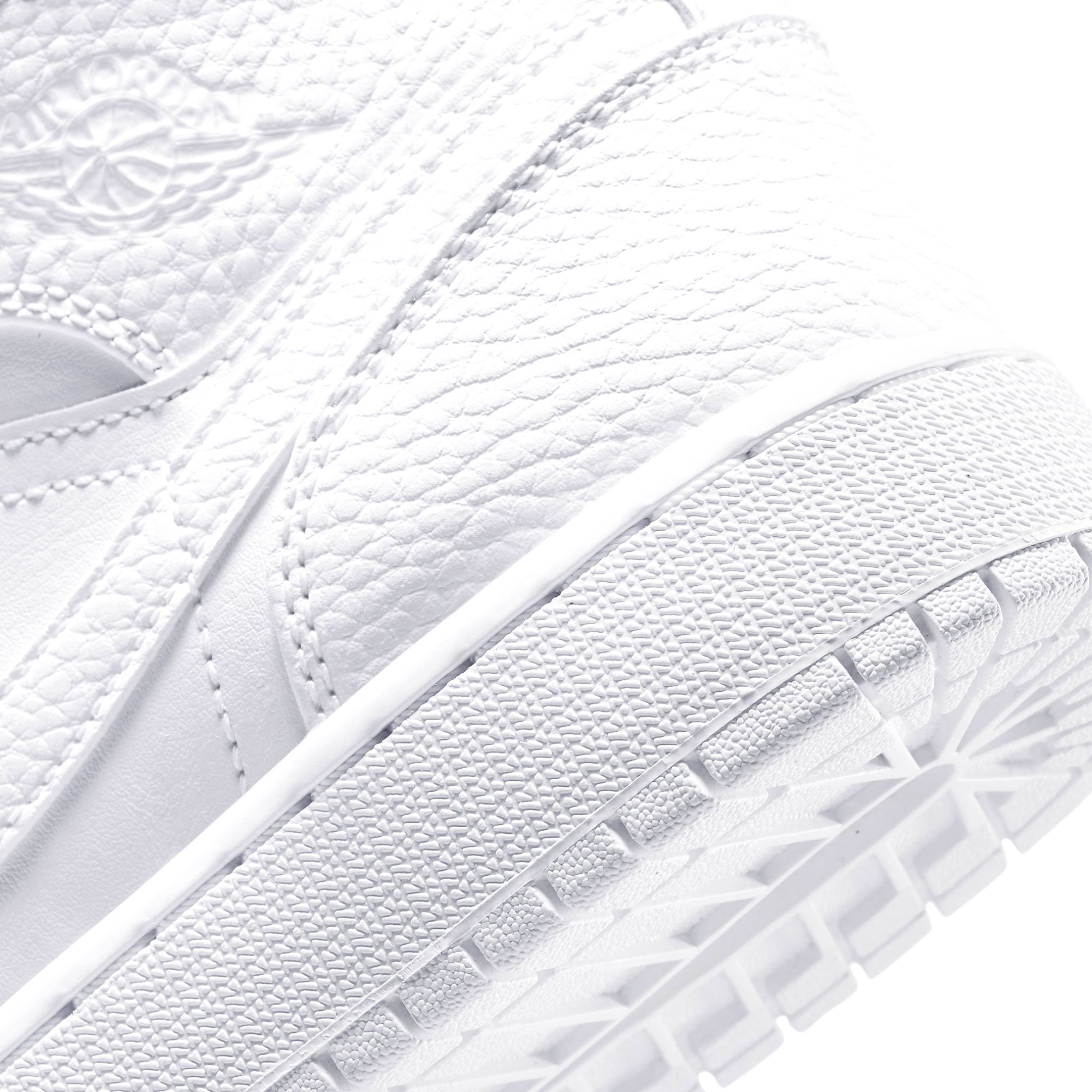  NIKE AIR JORDAN 1 MID GS TRIPLE WHITE 554725-130 