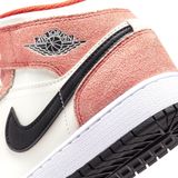  NIKE AIR JORDAN 1 MID SE ORANGE SUEDE GS DV1336-800 