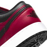  NIKE AIR JORDAN 1 LOW GS GYM RED BLACK PEBBLED 553560-605 
