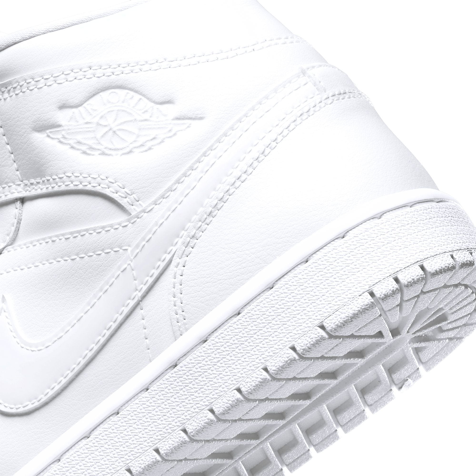  NIKE AIR JORDAN 1 MID TRIPLE WHITE W DV0991-111 