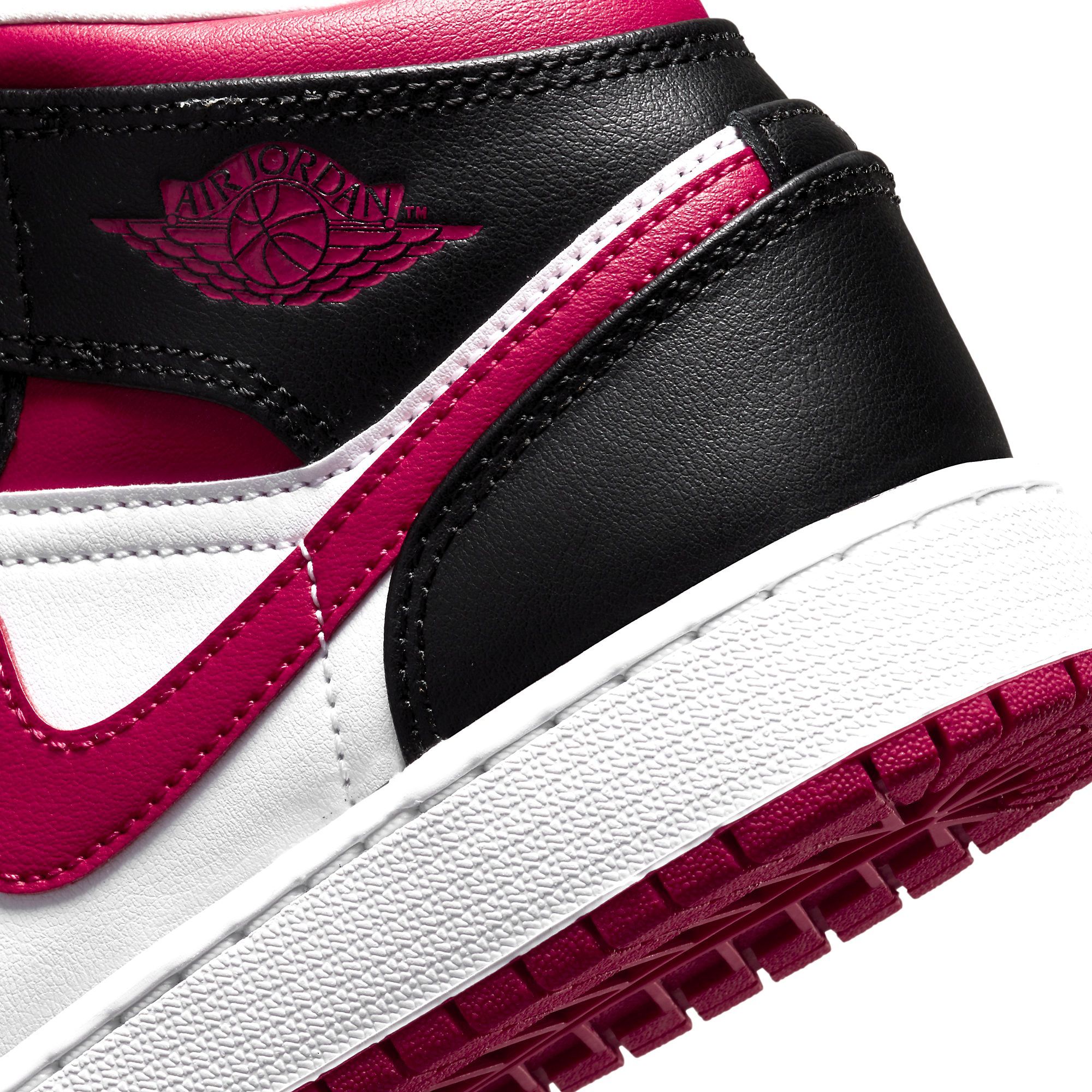  NIKE AIR JORDAN 1 MID WHITE VERY BERRY 554725-016 