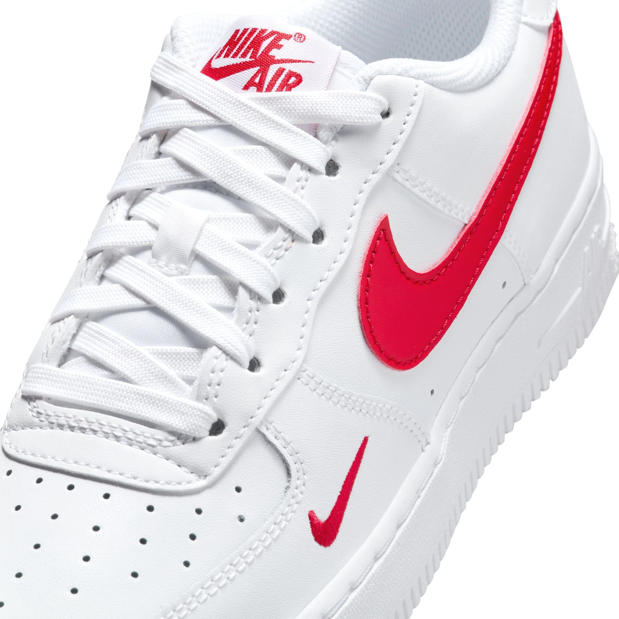  NIKE AIR FORCE 1 WHITE UNIVERSITY RED FV7020-101 