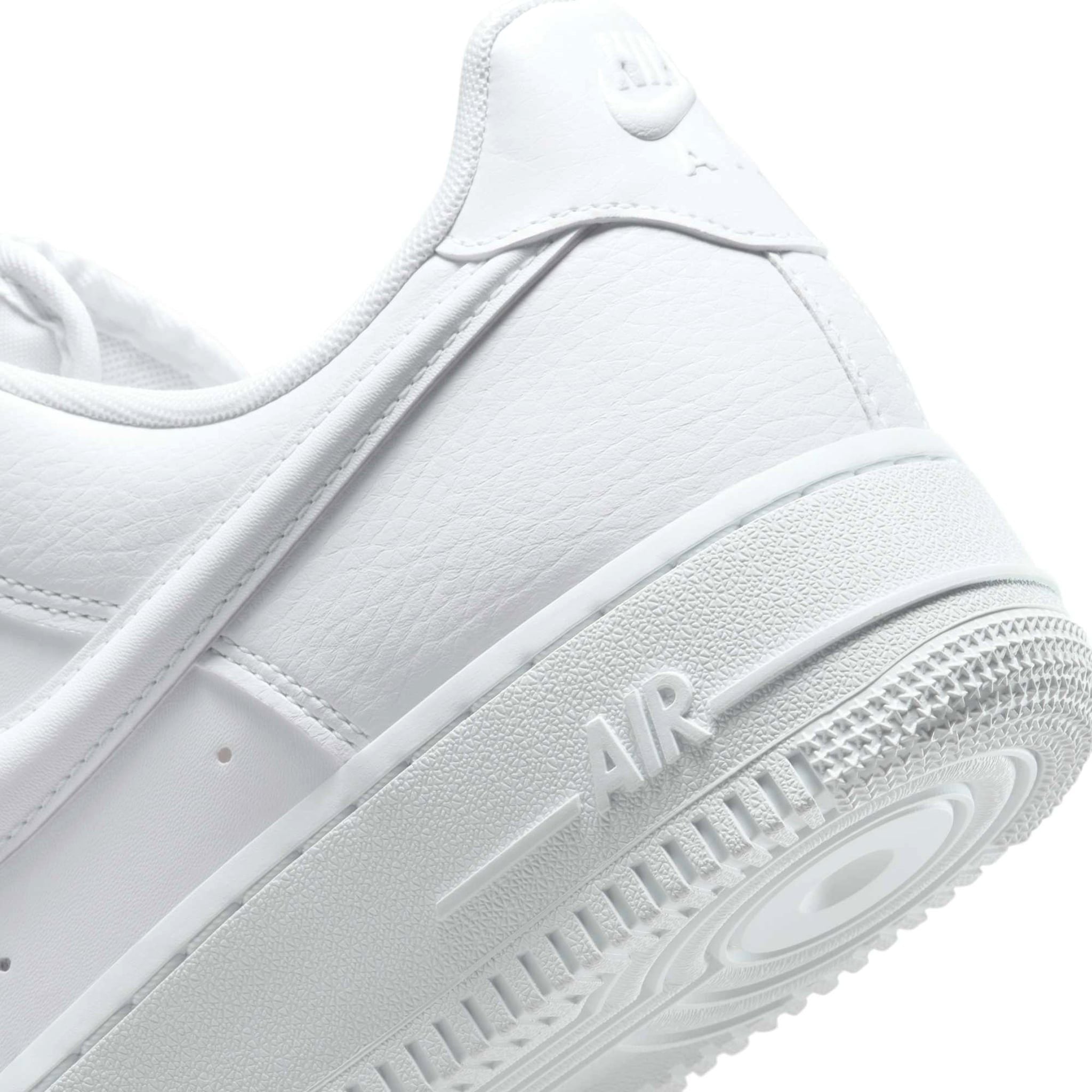  NIKE AIR FORCE 1 07 NEXT NATURE TRIPLE WHITE BULBOUS SWOOSH HF2014-100 