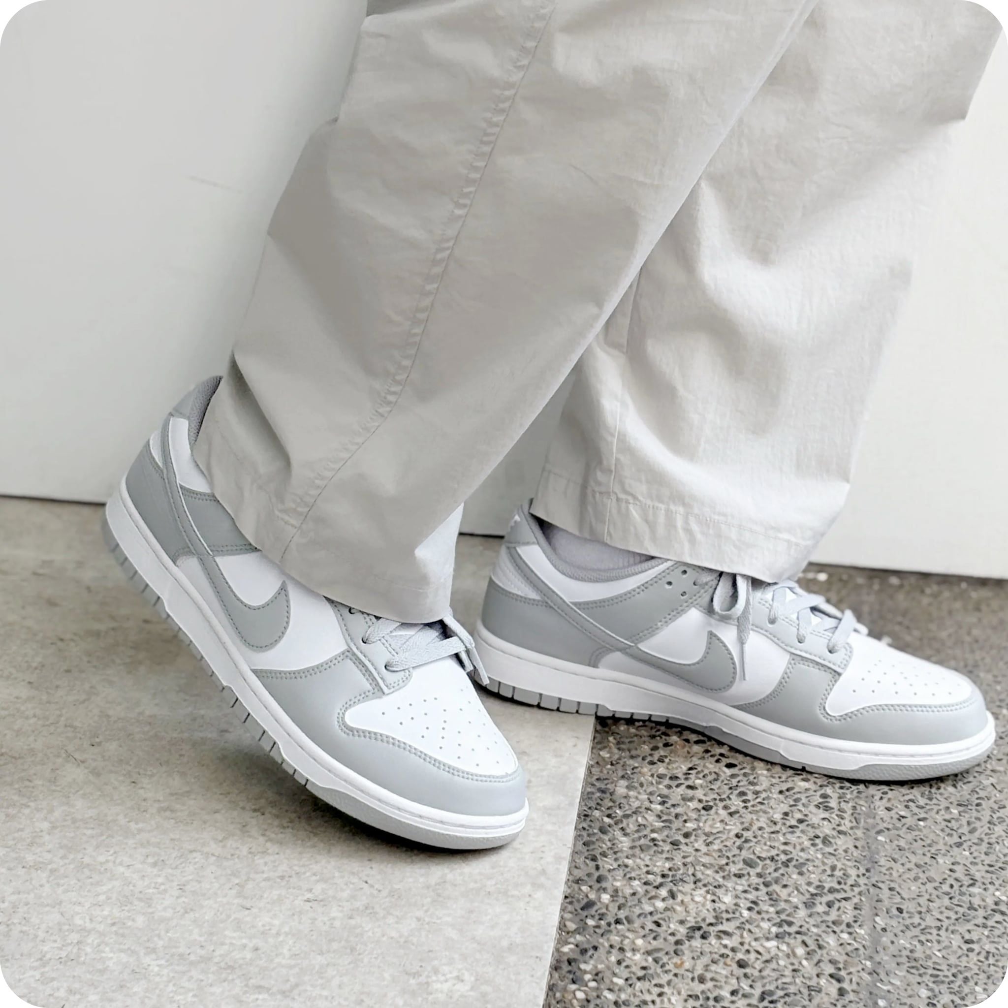  NIKE DUNK LOW WHITE LIGHT SMOKE GREY HF5441-105 
