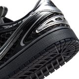  AIR JORDAN 1 LOW METHOD OF MAKE V3 BLACK METALLIC SILVER HQ2186-001 