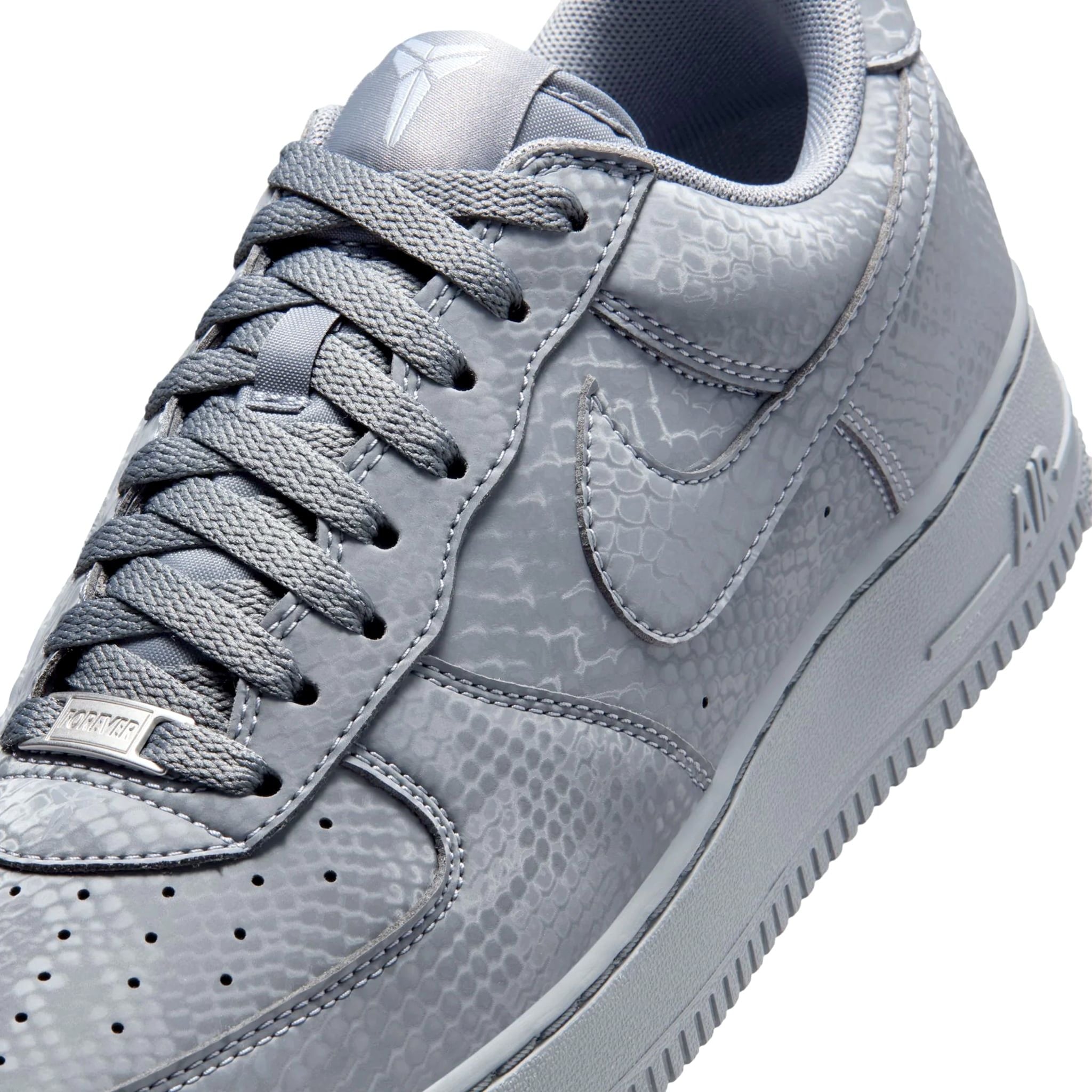  NIKE AIR FORCE 1 LOW KOBE BRYANT FOREVER COOL GREY IB0018-004 