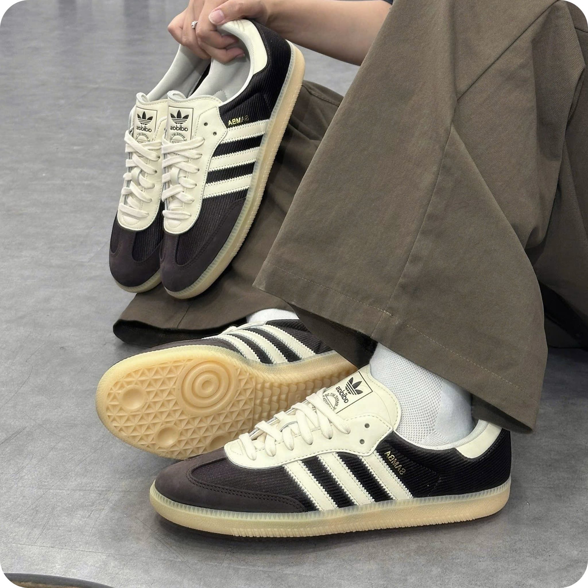  ADIDAS SAMBA OG AURORA COFFEE CREAM WHITE IH6843 