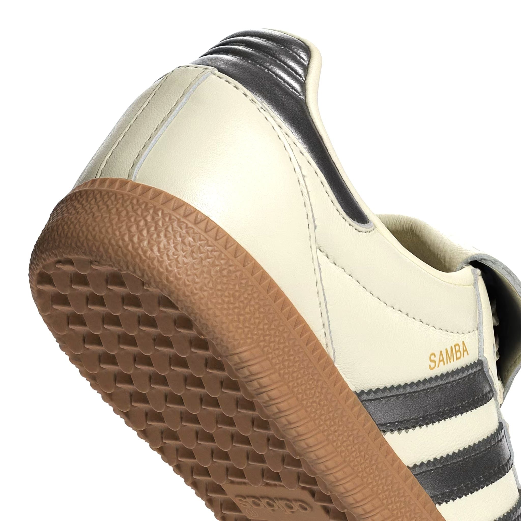  ADIDAS SAMBA LT CREAM METALLIC BLACK GUM JP6143 