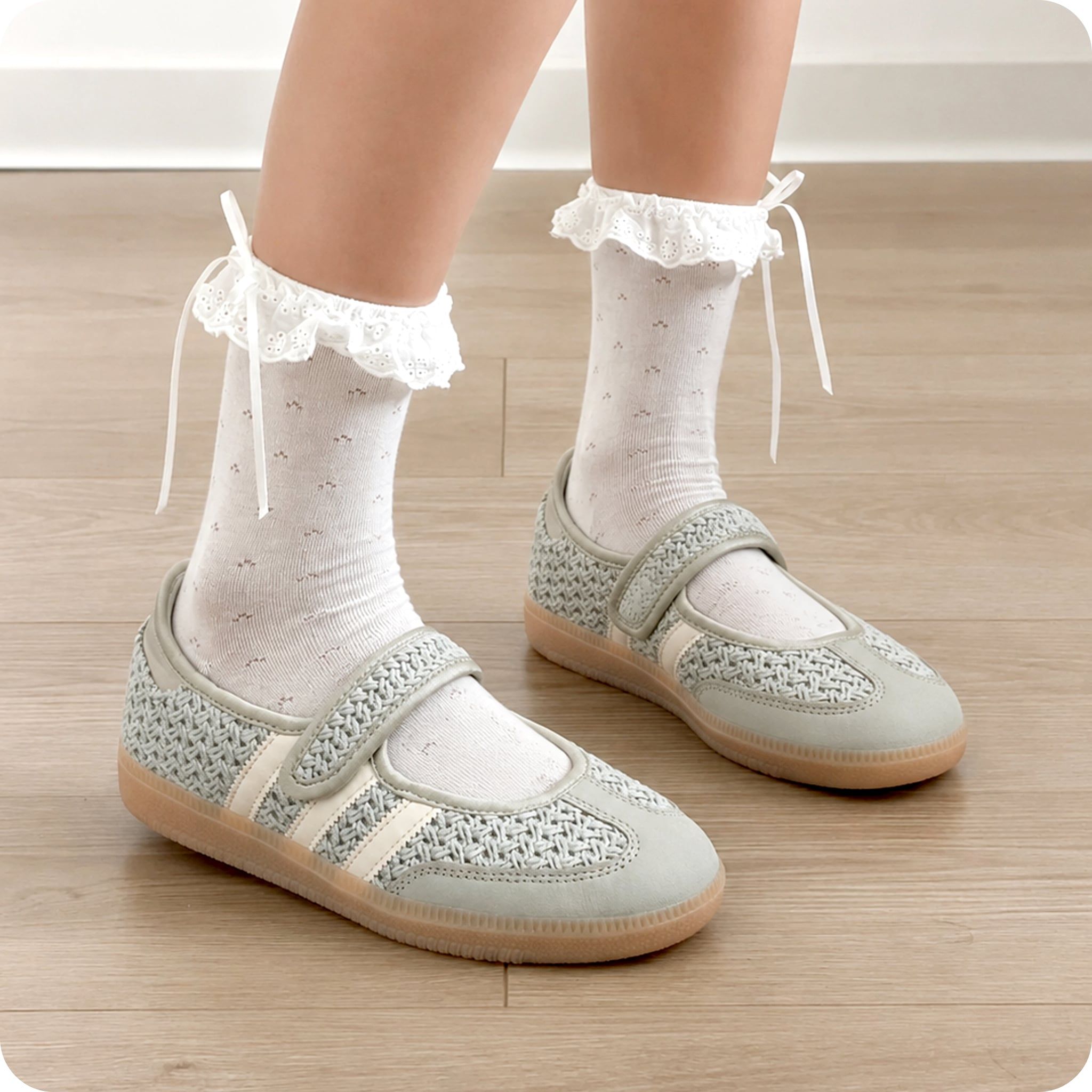  ADIDAS SAMBA MARY JANE HALO GREEN LA7837 