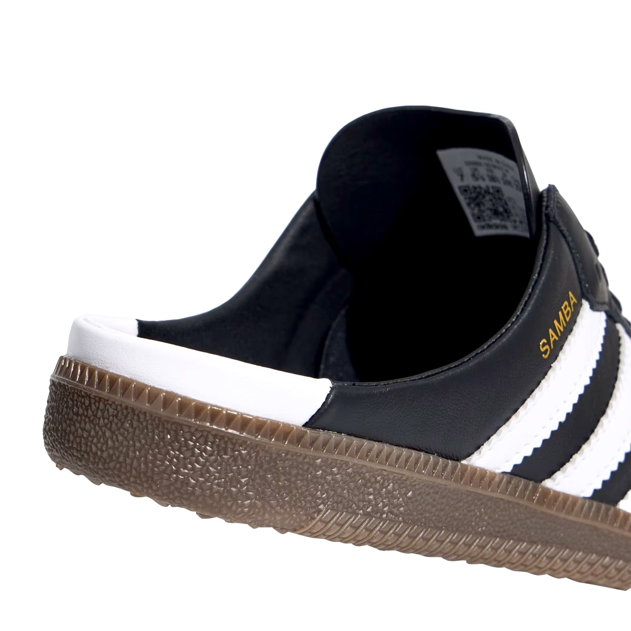  ADIDAS SAMBA MULE BLACK WHITE LB3815 
