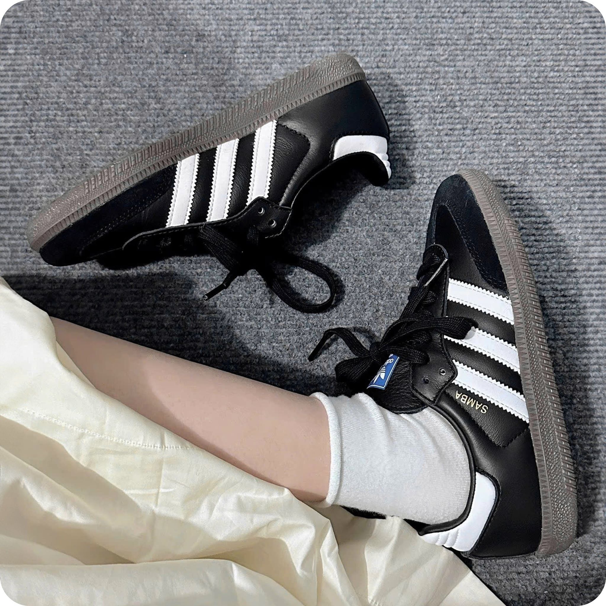  ADIDAS SAMBA OG BLACK GUM B75807 