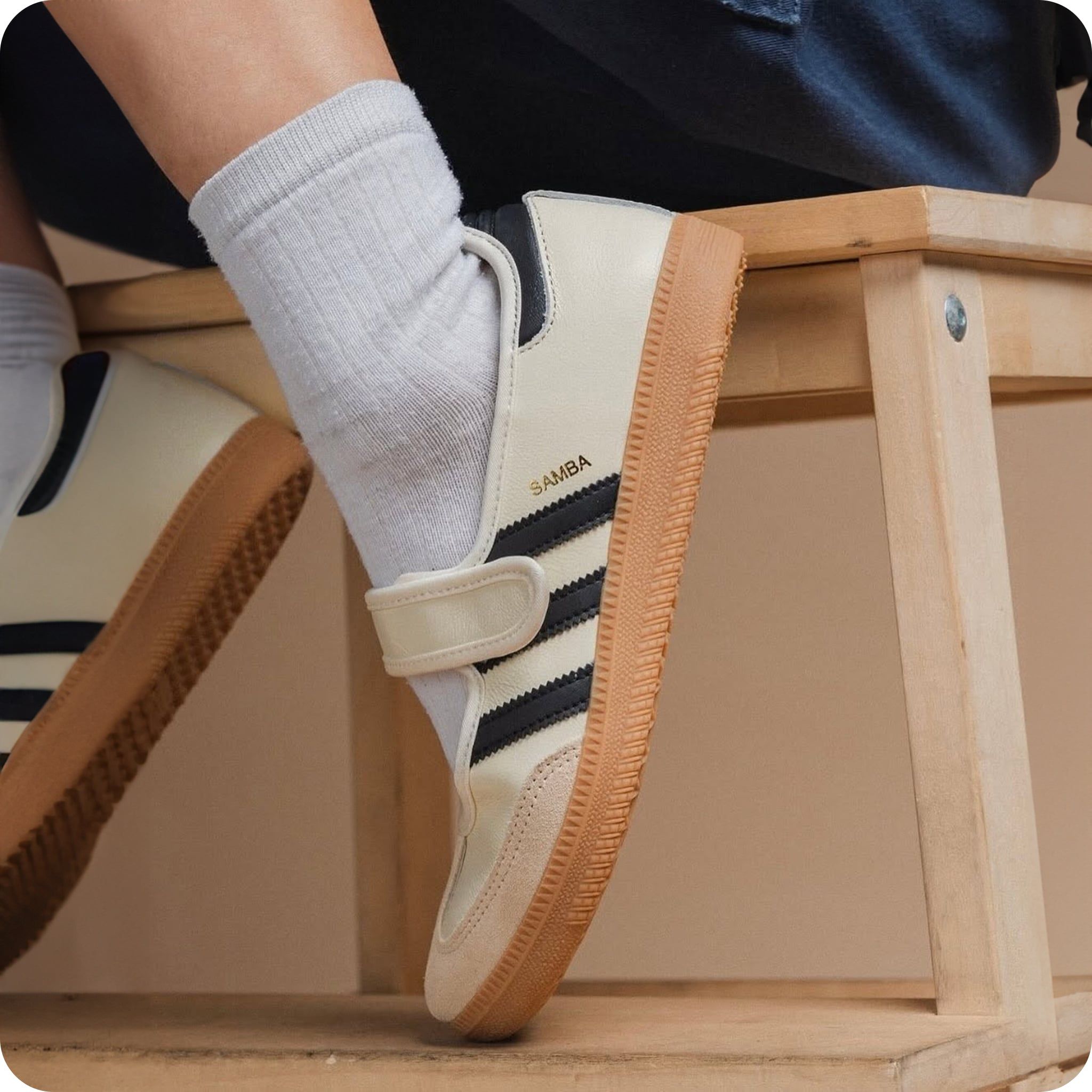  ADIDAS SAMBA JANE CREAM WHITE JR7338 