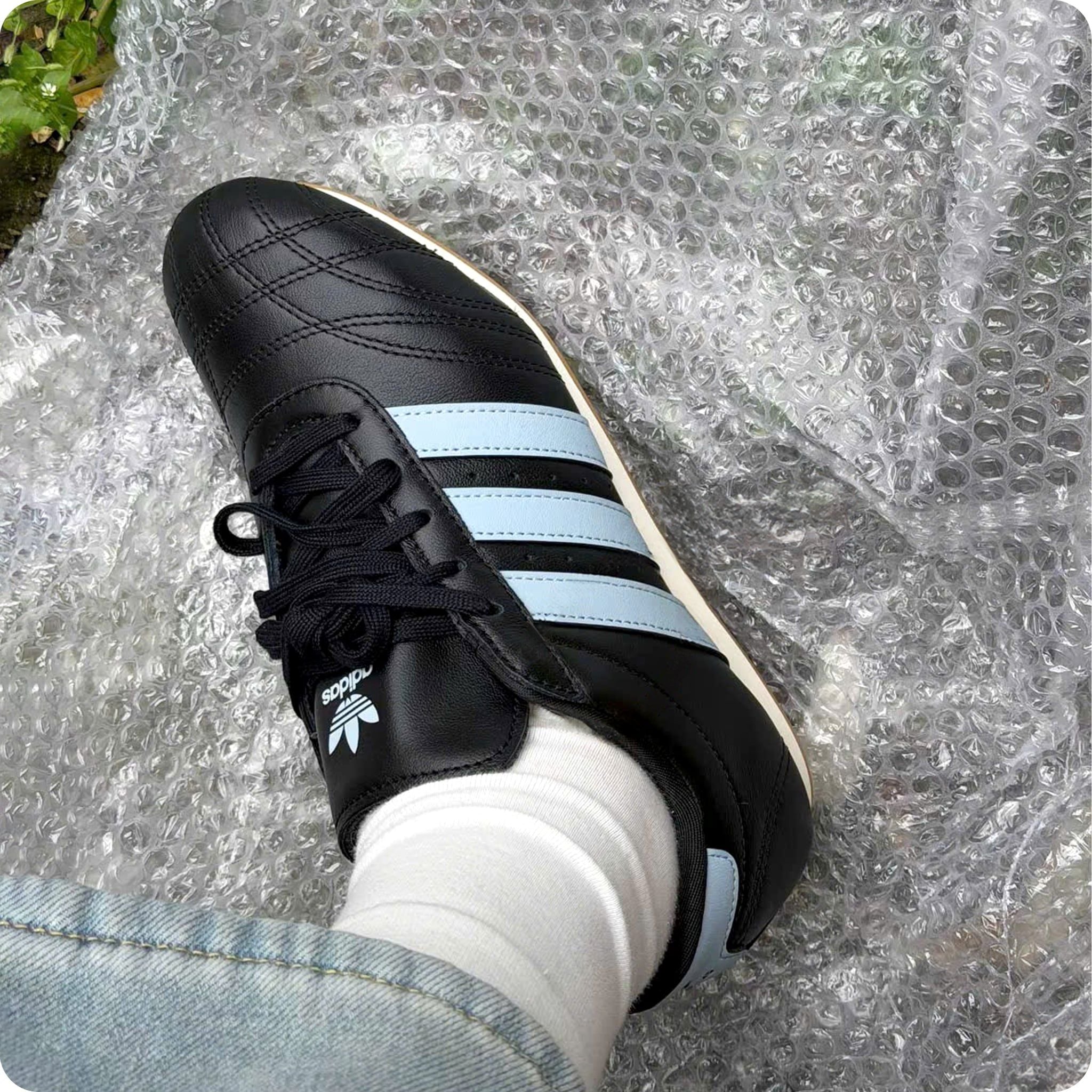  ADIDAS TAEKWONDO LACES BLACK WONDER BLUE OFF WHITE JS0305 