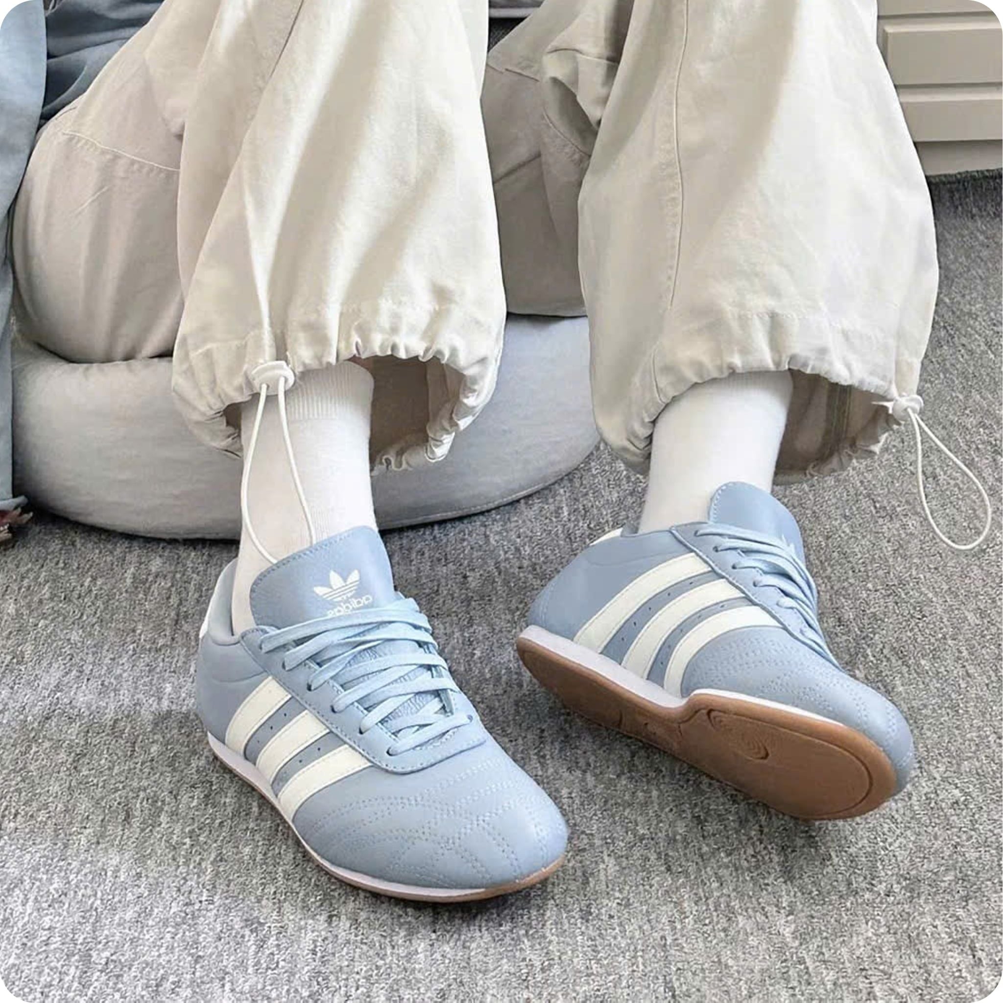  ADIDAS TAEKWONDO LACES WONDER BLUE OFF WHITE JS3317 