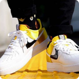  NIKE AIR FORCE 1 NBA GOLD SATIN BQ4420-700 