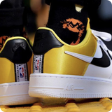  NIKE AIR FORCE 1 NBA GOLD SATIN BQ4420-700 