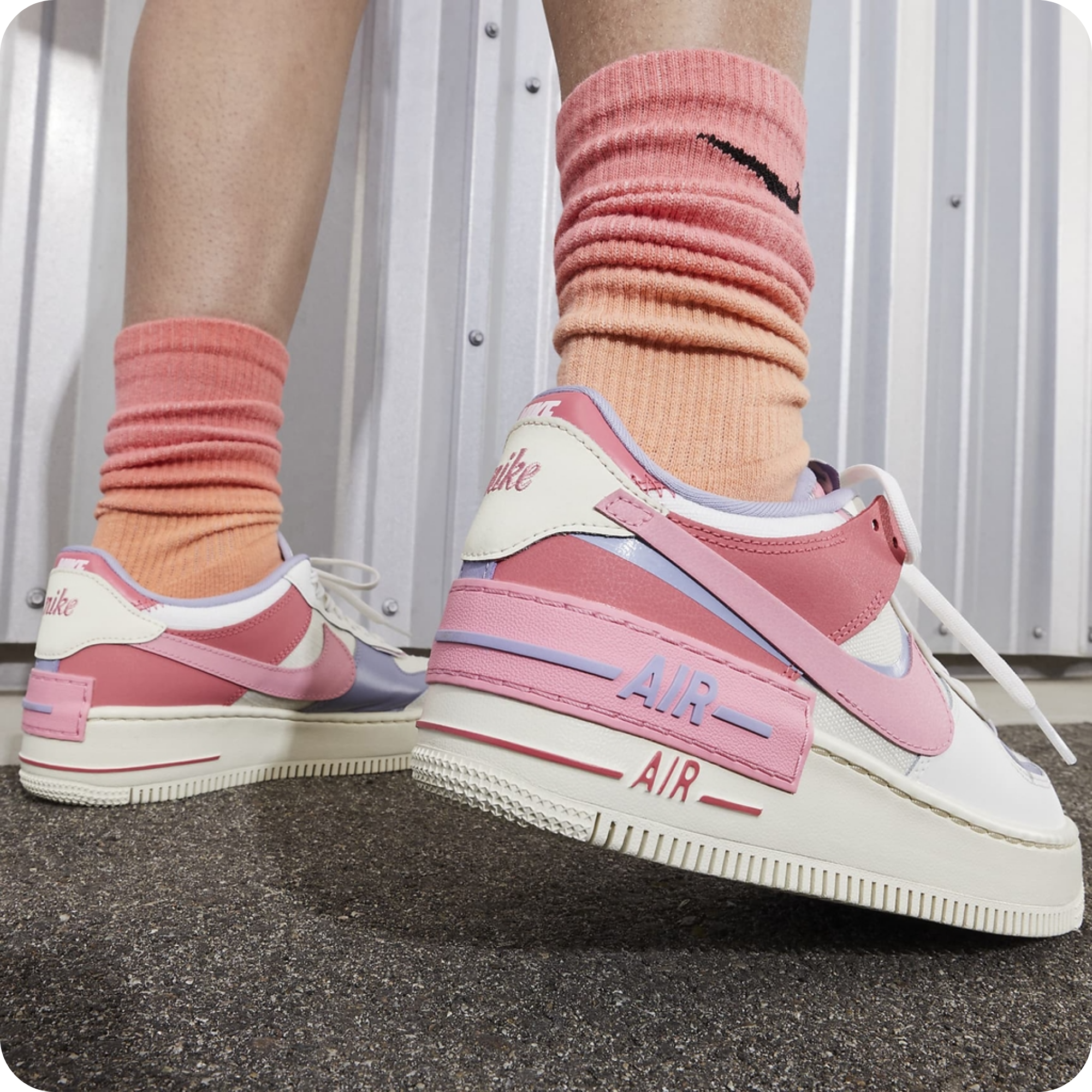  NIKE AIR FORCE 1 SHADOW COCONUT MILK PINK DV7449-101 