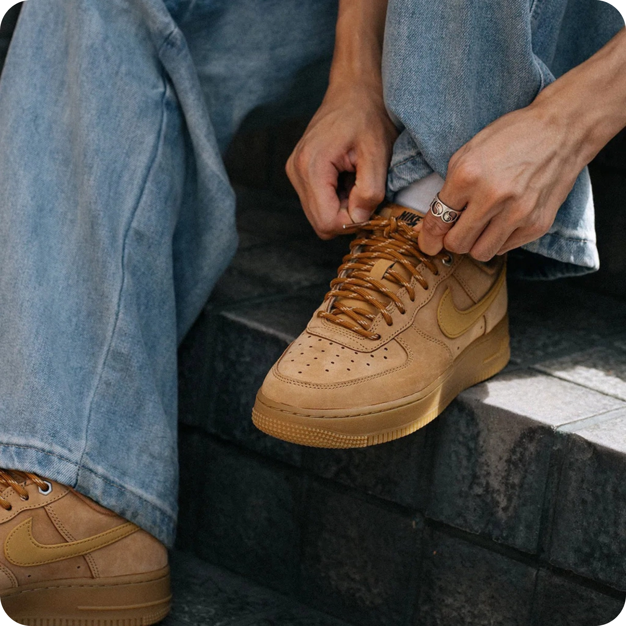  NIKE AIR FORCE 1 LOW FLAX CJ9179-200 